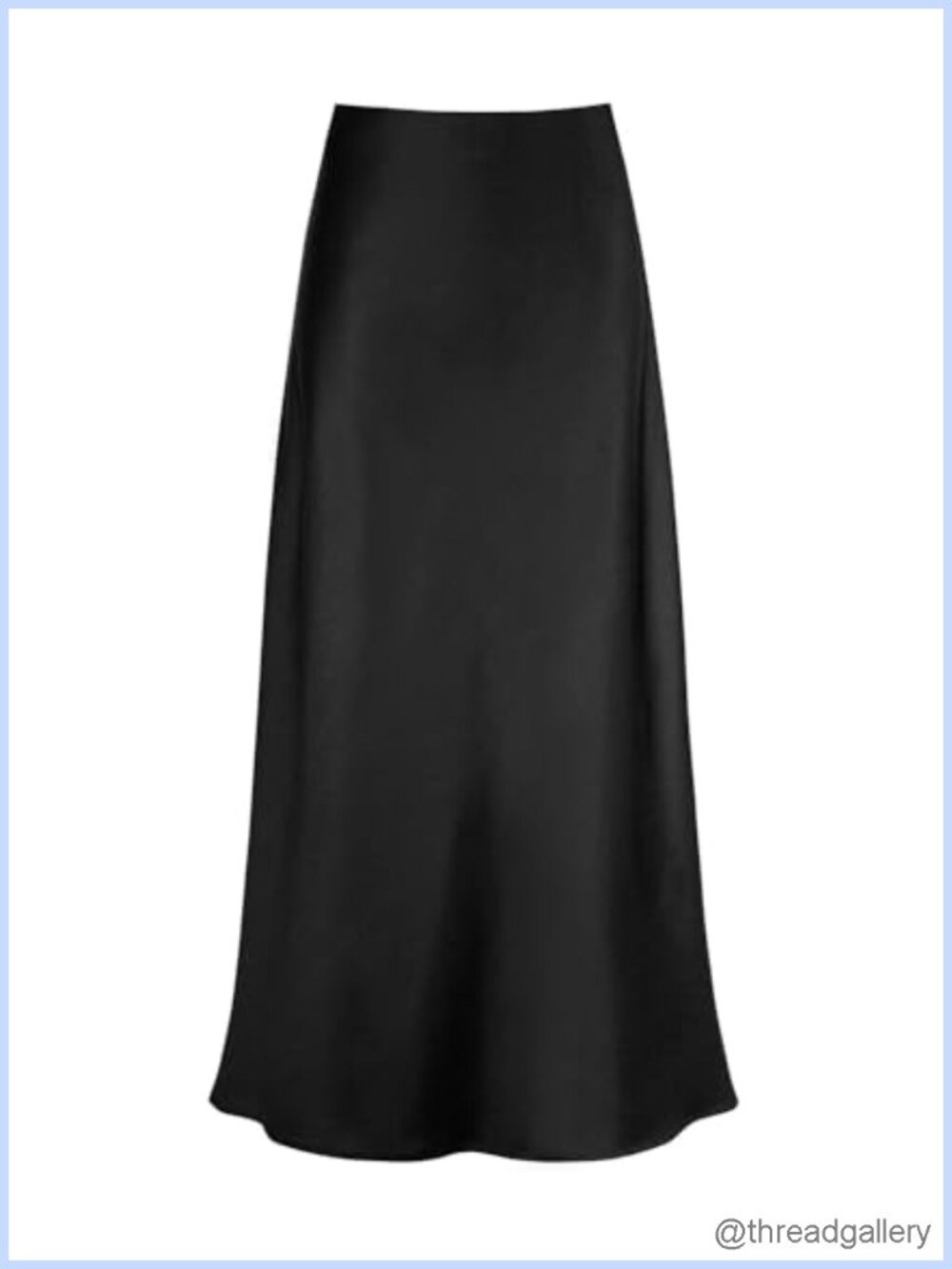 Satin High Waisted A-Line Maxi Skirt Long Silk Formal Skirt